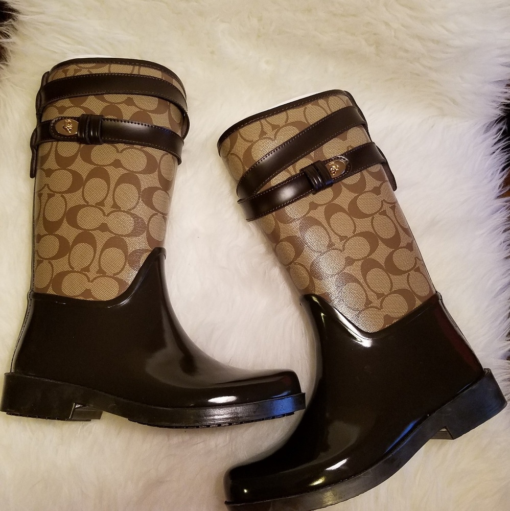 Coach Trisha II Turnlock Rain Boots